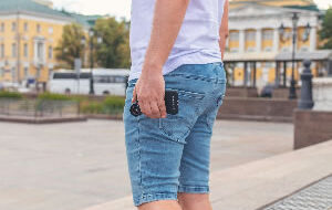 rear view of mans bottom